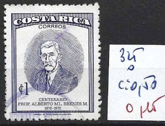 COSTA RICA 325 oblitéré côte 0.50 €  COSTA RICA 325 oblitéré côte 0.50 €