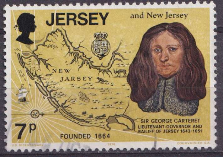 Jersey 1976 Y&T 139 oblitéré - Indépendance des Etats Unis 