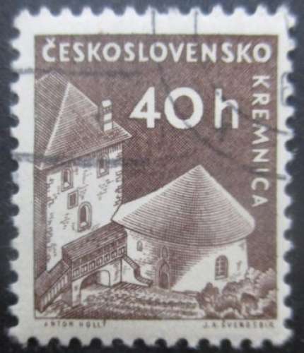 TCHECOSLOVAQUIE N°1072 Chateau oblitéré