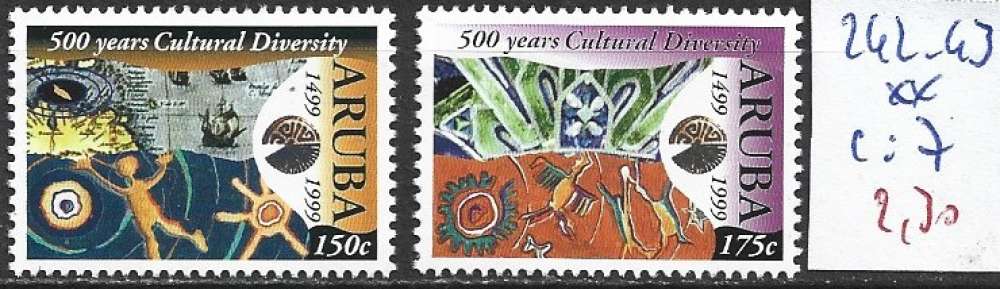 ARUBA 242-243 ** côte 7 € 