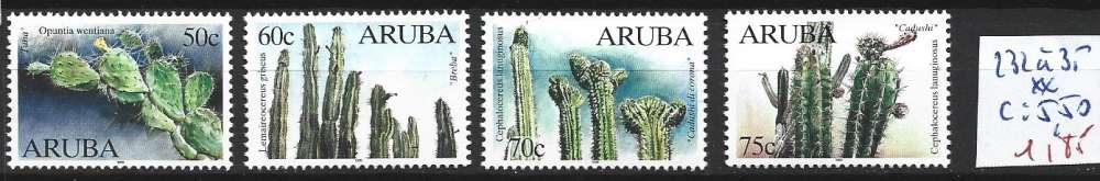 ARUBA 232 à 235 ** côte 5.50 € 
