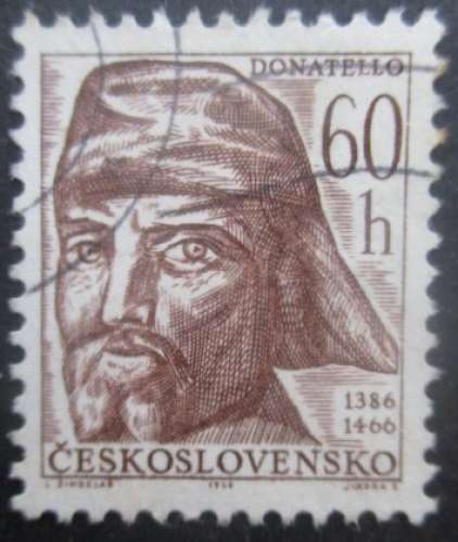 TCHECOSLOVAQUIE N°1465 Donatello oblitéré 
