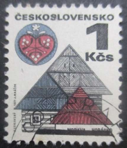 TCHECOSLOVAQUIE N°1831a fluo oblitéré 