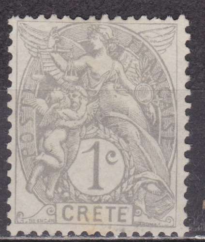 CRETE N° 1 de 1902 neuf(*)