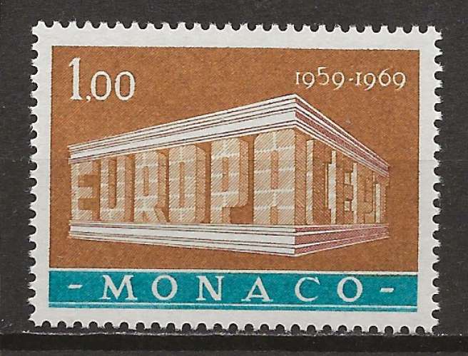  MONACO    ANNEE 1969 Y.T N°791 NEUF** EUROPA