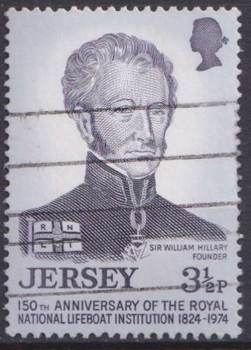 Jersey 1974 Y&T 98 oblitéré - Sir William Hillary 