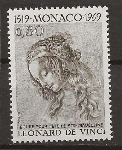   MONACO    ANNEE 1969 Y.T N°802 NEUF** 