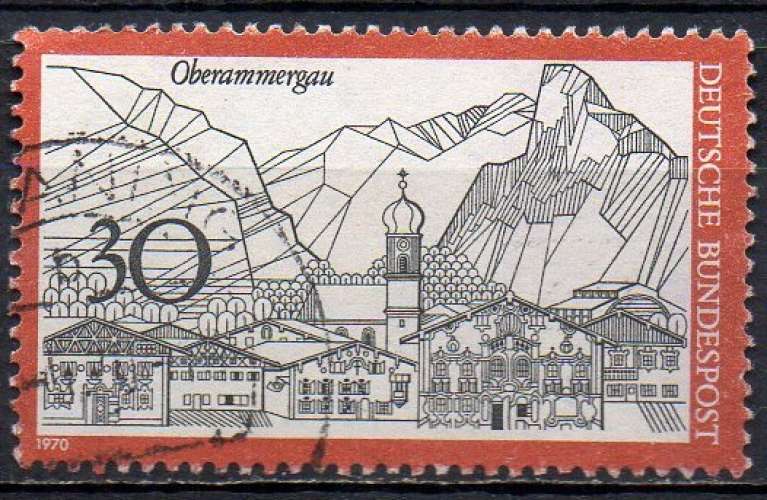 ALLEMAGNE RFA N° 486 o Y&T 1970 Tourisme Oberammergau