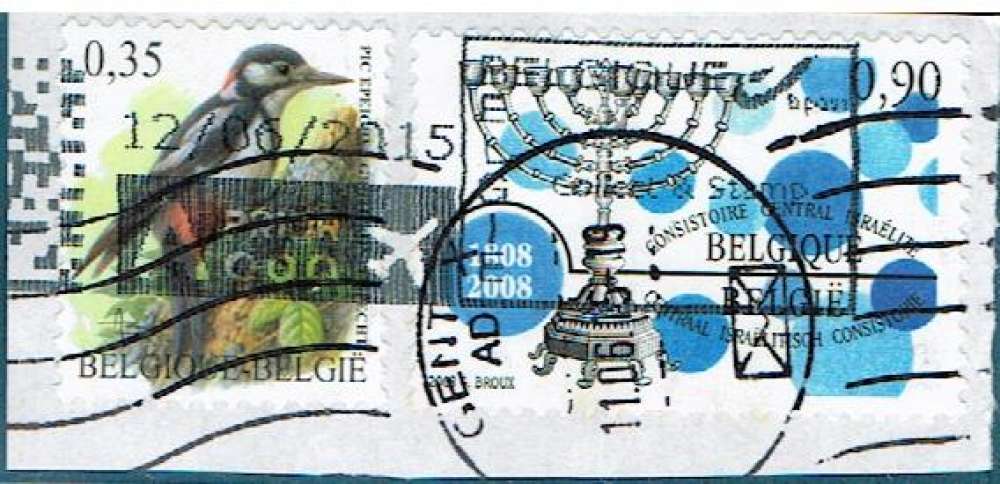 BELGIQUE 2003 ET 2008 - YT 3162 3766 OBLITÉRÉS + FLAMME.