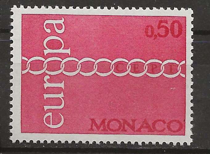   MONACO    ANNEE 1971 Y.T N°863 NEUF** EUROPA