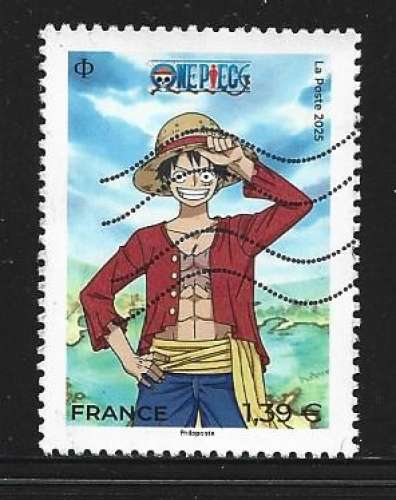 2025 FRANCE  oblitéré, BD, one piece