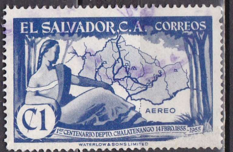 SALVADOR PA N°160 de 1956 oblitéré 
