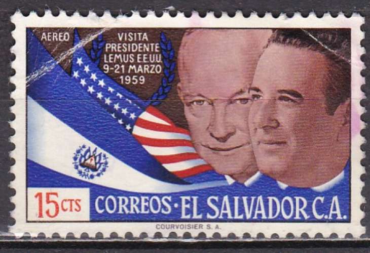 SALVADOR PA N°166 de 1959 oblitéré 