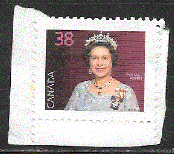 Canada  - YT  1078  obl  - Elizabeth II, sur fragment (1988)