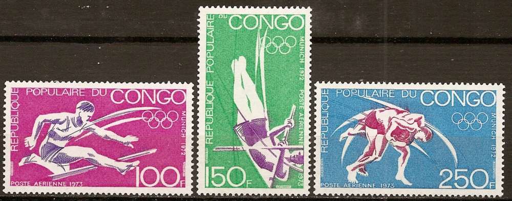 congo ... P.A. n° 150 a 152  neufs* ... 1973