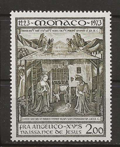   MONACO    ANNEE 1973 Y.T N°938 NEUF** 