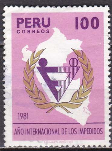 PEROU N° 703 de 1981 oblitéré