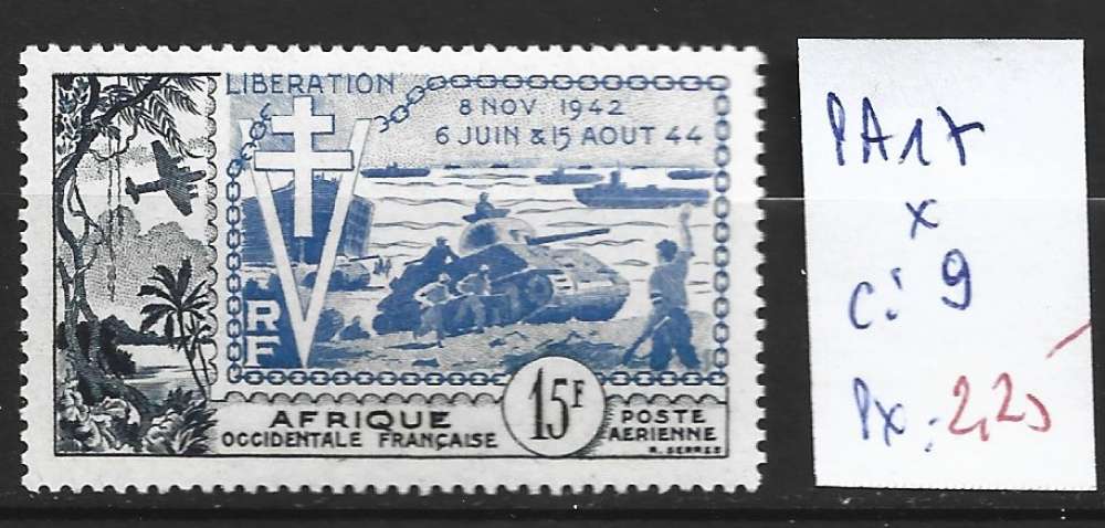 AFRIQUE OCCIDENTALE FRANCAISE PA 17 * côte 9 €