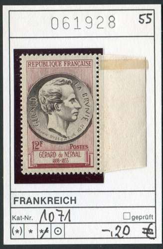 France 1955 - Michel 1071 - Yvert 1043  - ** mnh neuf