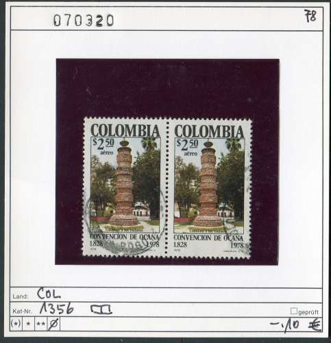 Colombie 1978 - Michel 1356 - oo oblit. - 