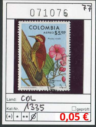 Colombie 1977 - Michel 1335 - oo oblit. - 