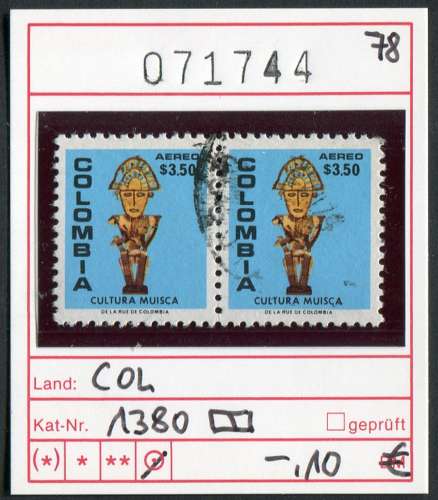 Colombie 1978 - Michel 1380 - oo oblit. - 