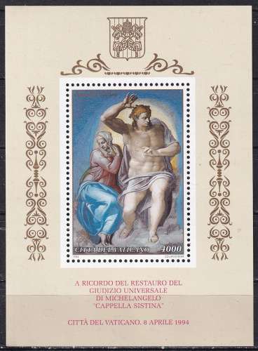 vatican ... bloc n° 14  neuf** ... 1994