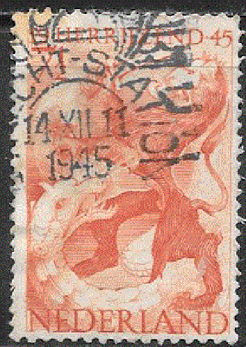 Pays-Bas  - YT  433  obl - Libération (1945)