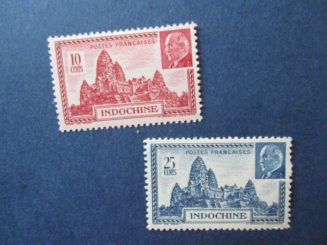 Indochine y & t 222 & 223 * 1941