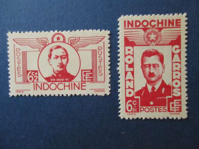 Indochine y & t 274 & 275  nsg 1943