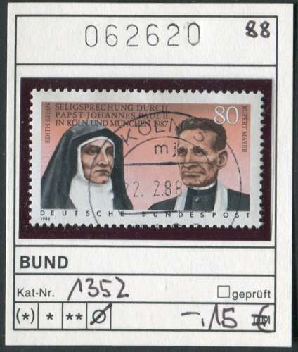 RFA - Allemagne 1988 - Michel 1352 - oo oblit. -