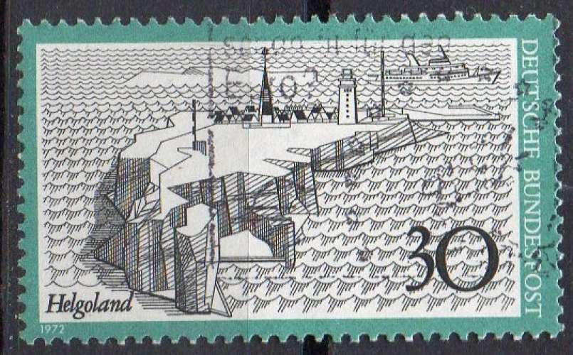 ALLEMAGNE RFA N° 596 o Y&T 1972 Tourisme (Heligoland)