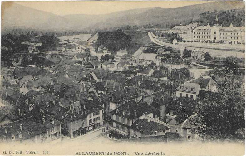 CPA - ISERE - SAINT-LAURENT-du-PONT, Vue Générale