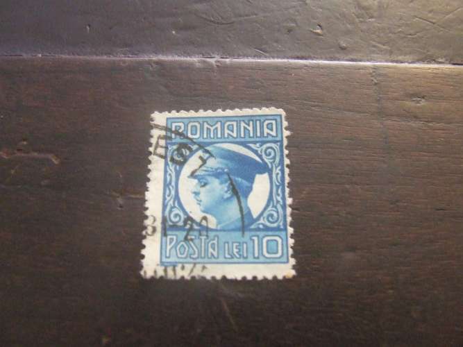 ROMANIA 1930 CAROL 10 l USATO