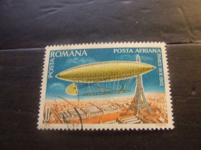 ROMANIA 1978 DIRIGIBILI 1 l USATO