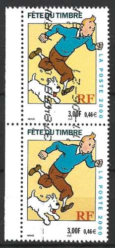 France 2000 - Y & T : 3303 - Tintin et Milou