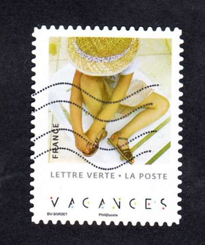 FRANCE ADHESIF Y&T N° 1749 OBLITERE - VACANCES - ENFANT ASSIS
