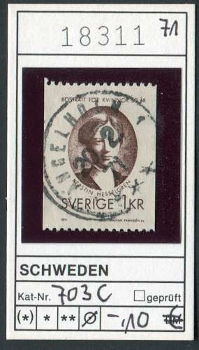 Suède 1971 - Michel 703 C - oo oblit. - 