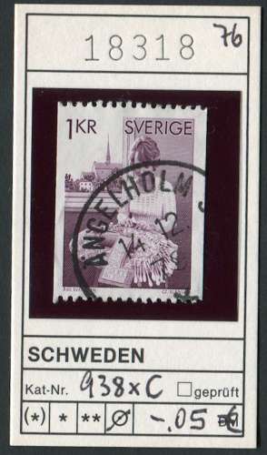 Suède 1976 - Michel 938x C - oo oblit. - 