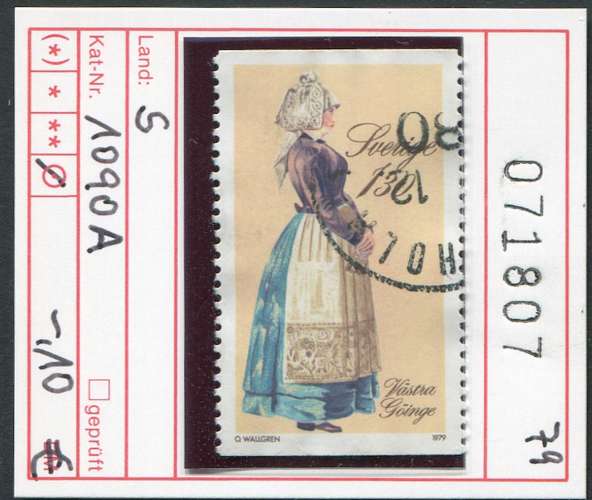 Suède 1979 - Michel 1090 A - oo oblit. - 