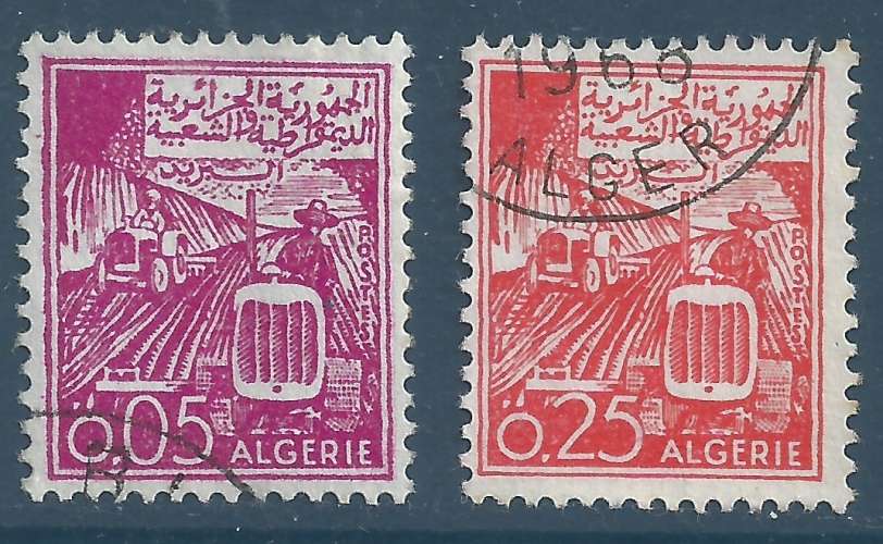 Agérie - YT 393 et 589 - Agriculture - tracteur