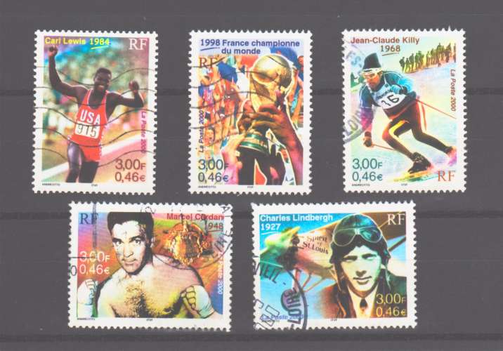 Timbres France n° 3312/16 oblitérés, TB