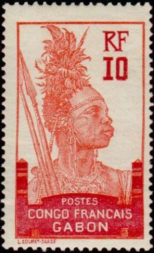 GABON  1910  n° YT 37 n*