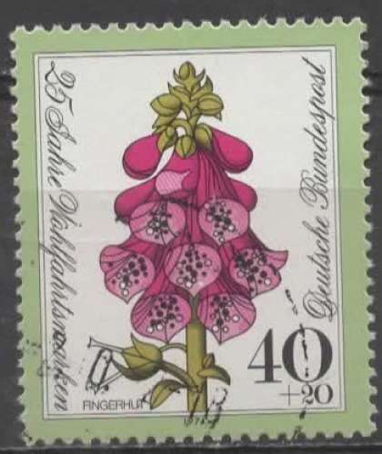 ALLEMAGNE RFA N° 668 o Y&T 1974 Fleurs (Digitale)