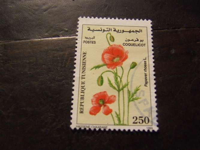 TUNISIA 1999 FIORI 250 f USATO