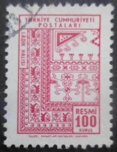 TURQUIE service N°101 oblitéré