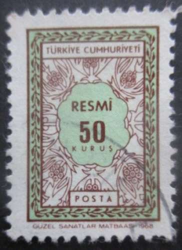 TURQUIE service N°108 oblitéré