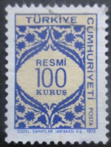 TURQUIE service N°129 oblitéré