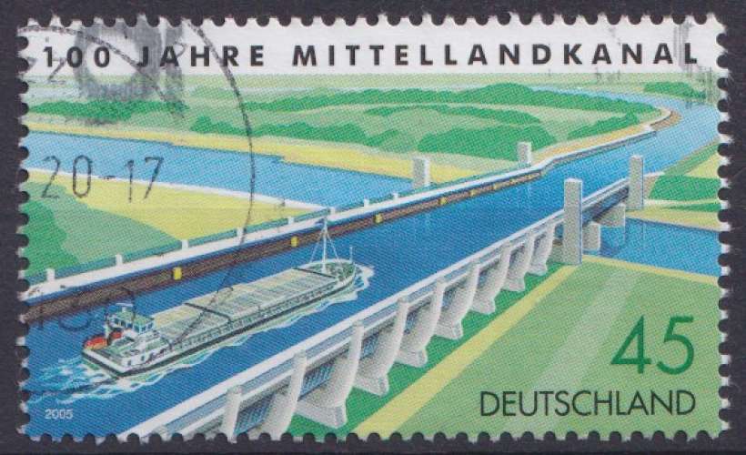 Allemagne 2005 Y&T 2279 oblitéré - Centenaire du Mittellandkanal 
