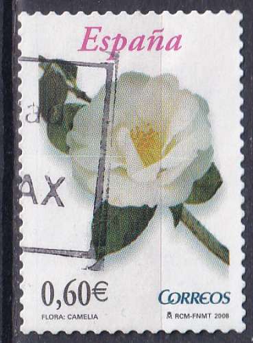 ESPAGNE - 2008 - Fleurs  - Yvert 3989 Oblitéré